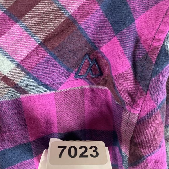 Alpine Design Flannel Shirt Men Small Pink Plaid Cotton Collar Long Sleeve 7023 - Picture 8 of 8